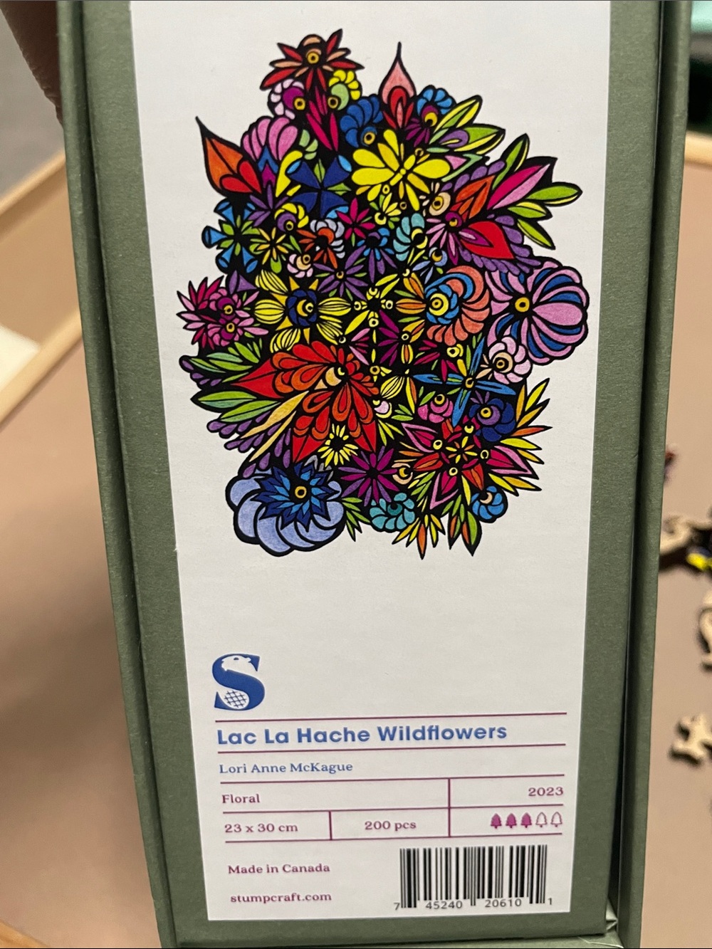 StumpCraft Lac La Hache Wildflowers Puzzle wood